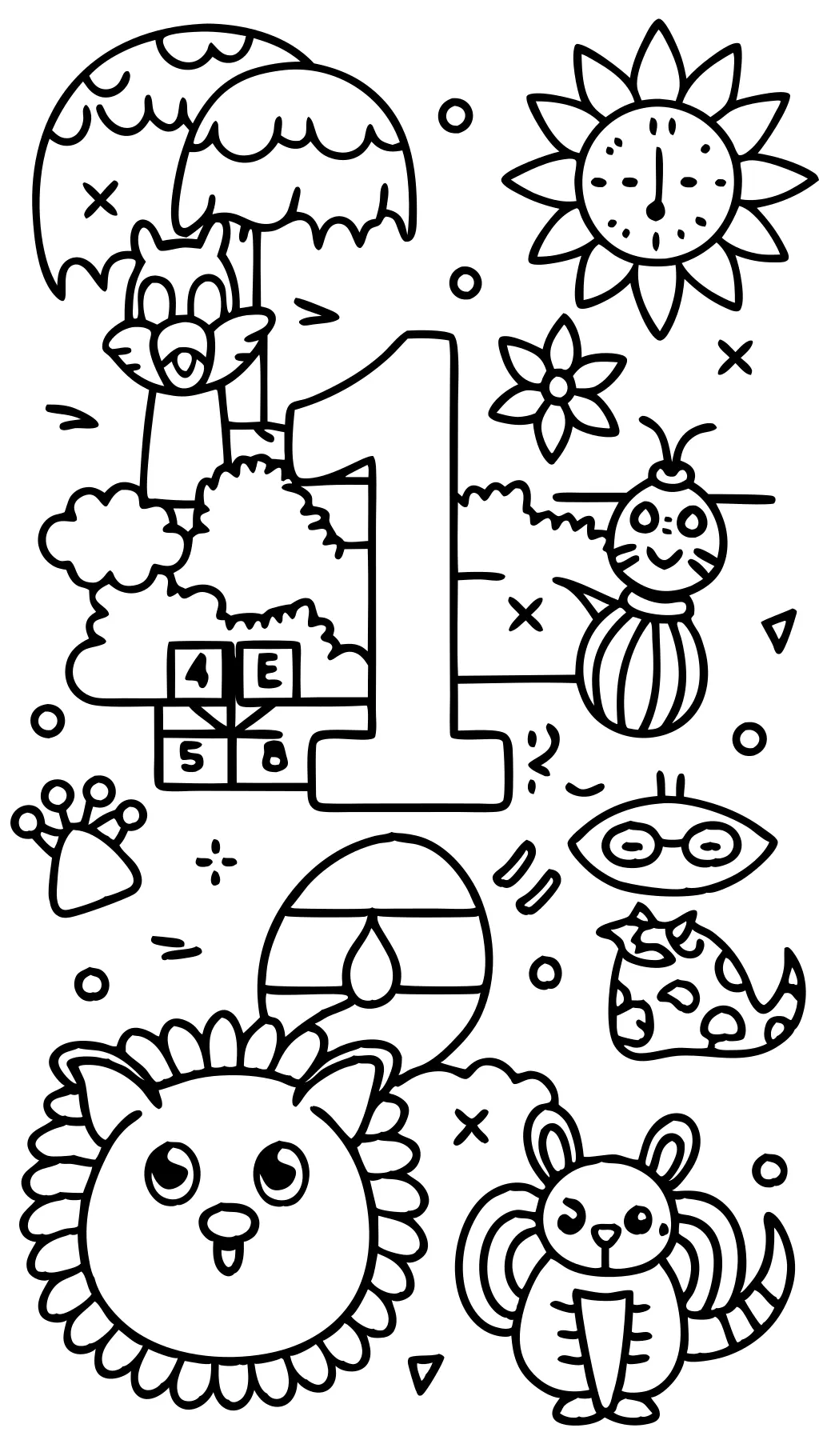 color number coloring pages